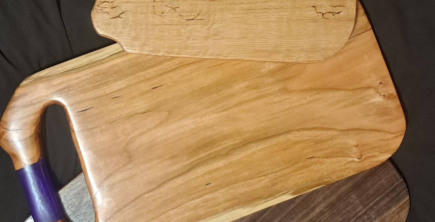 Cutting Board set. Three sizes, because she likes options.