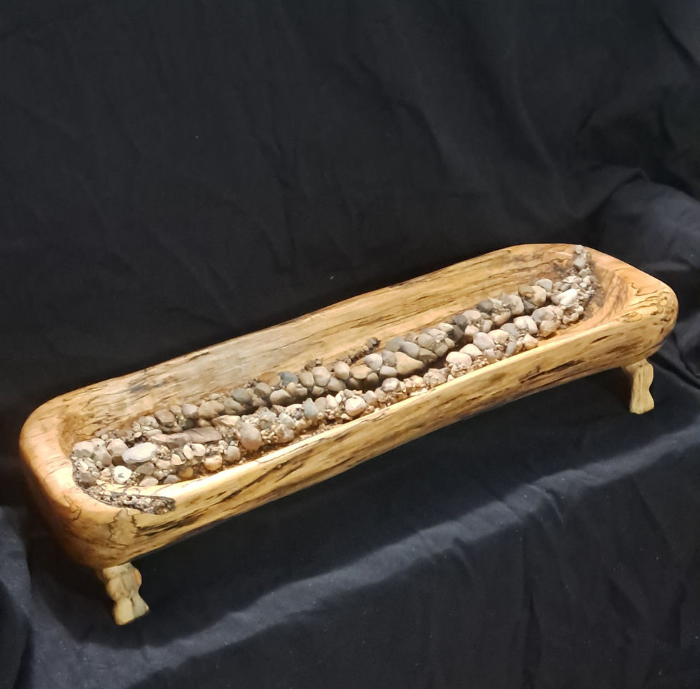 Long Dough Bowl Firepit(with added feet)