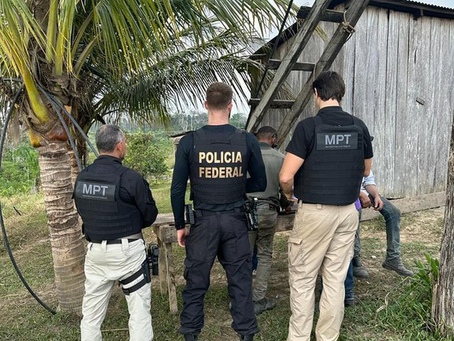 PF e Ministério do Trabalho reprimem trabalho em condições análogas à escravidão.