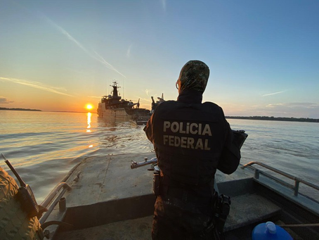 PF faz operação contra o garimpo ilegal.