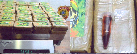 PF prende passageira transportando haxixe em mala.