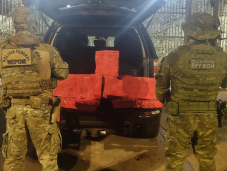 PF e BPFron apreendem 50 kg de maconha em Guaíra/PR