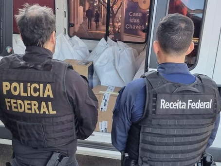Polícia Federal investiga a introdução e o comércio ilegal de mercadorias estrangeiras no país.