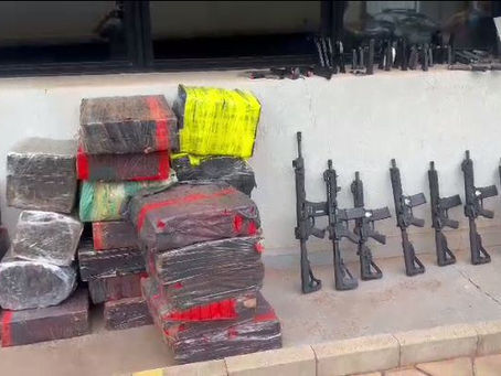 PF, PM e RF combatem os crimes de tráfico de drogas e armas de fogo.