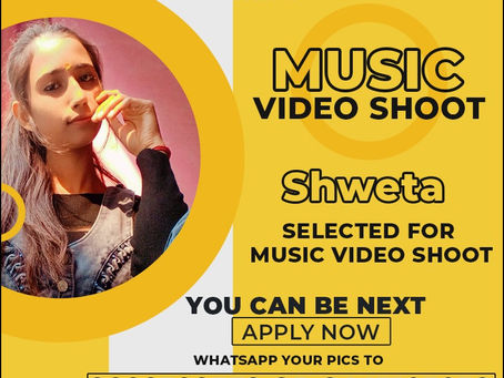 Shweta is Selected for the Celebrity Face Music Video Shoot