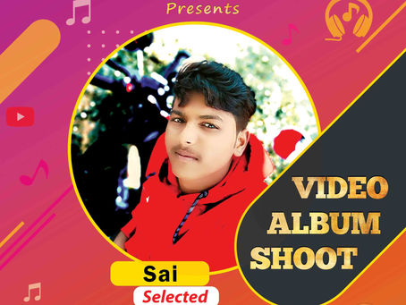 Sai is Selected for the Celebrity Face Music Video Shoot