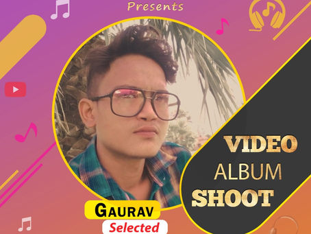 Gaurav is Selected for the Celebrity Face Music Video Shoot