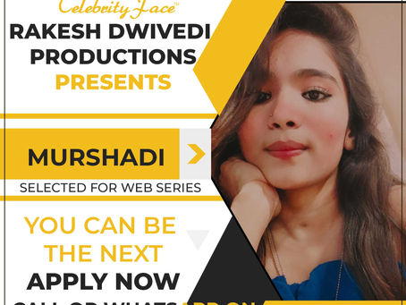 Murshadi is Selected for the Celebrity Face Short Video Shoot.