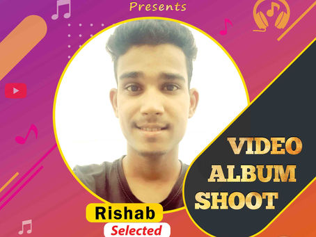 Rishab is Selected for the Celebrity Face Music Video Shoot
