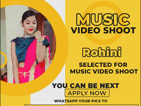 Rohini Selected for the Celebrity Face Music Video Shoot