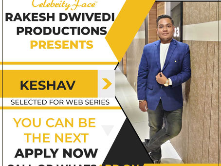 Keshav is Selected for the Celebrity Face Short Video Shoot.