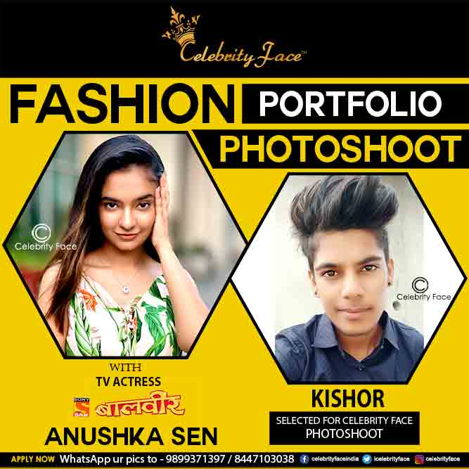 Kishor Is Selected For The Celebrity Face Fashion Photoshoot With