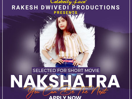 Nakshatra is Selected for the Celebrity Face Short Video Shoot.