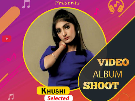 Khushi is Selected for the Celebrity Face Music Video Shoot