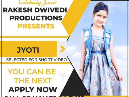 jyoti is Selected for the Celebrity Face Short Video Shoot.