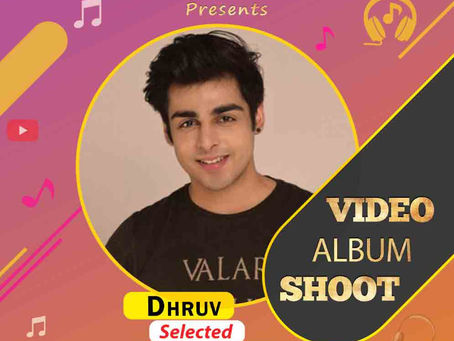 Dhruv is Selected for the Celebrity Face Music Video Shoot