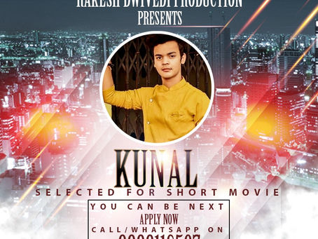 Kunal is Selected for the Celebrity Face Short Video