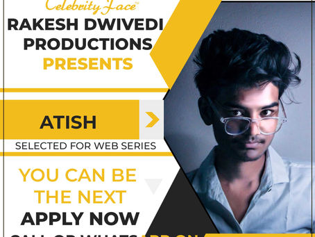 Atish is Selected for the Celebrity Face Short Video Shoot.