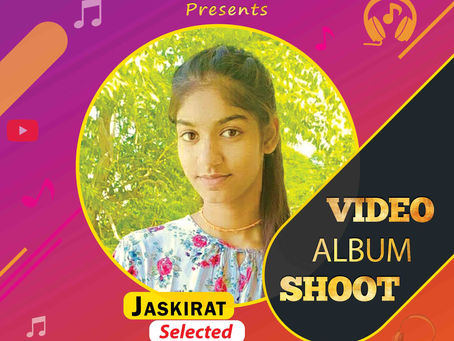 Jaskirat is Selected for the Celebrity Face Music Video Shoot