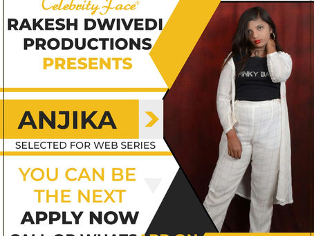 Anjika is Selected for the Celebrity Face Short Video Shoot.