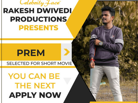 Prem is Selected for the Celebrity Face Short Video Shoot.