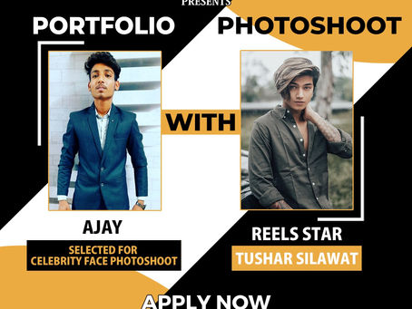 Ajay Selected for the Celebrity Face Fashion PhotoShoot with Reels Star Tushar Silawat