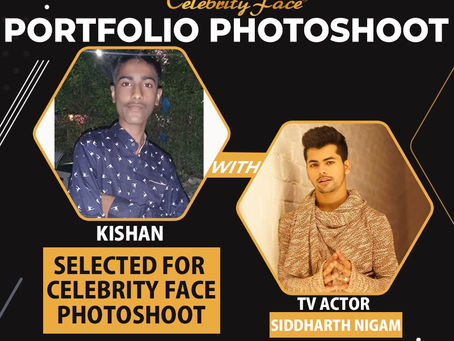 Kishan Selected for the Celebrity Face Fashion PhotoShoot with TV Actor Siddharth Nigam