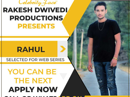 Rahul is Selected for the Celebrity Face Short Video Shoot.