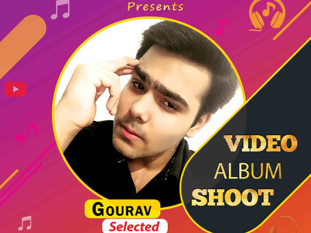 Gourav is Selected for the Celebrity Face Music Video Shoot