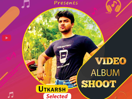 Utkarsh is Selected for the Celebrity Face Music Video Shoot