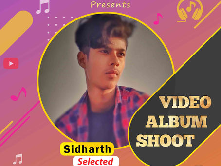 Siddharth is Selected for the Celebrity Face Music Video Shoot