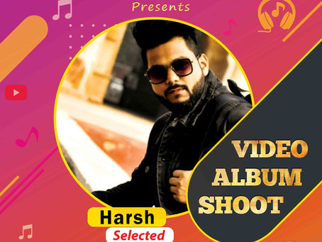 Harsh is Selected for the Celebrity Face Music Video Shoot
