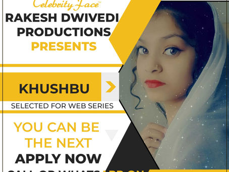 Khushbu is Selected for the Celebrity Face Short Video Shoot.