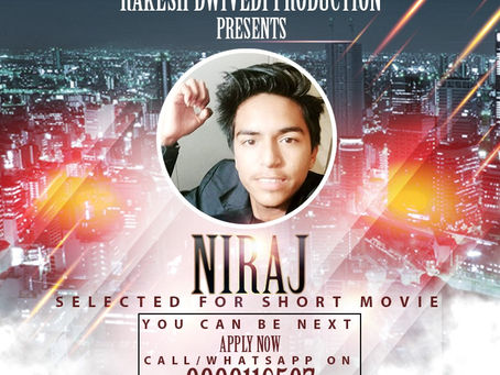 Niraj is Selected for the Celebrity Face Short Video