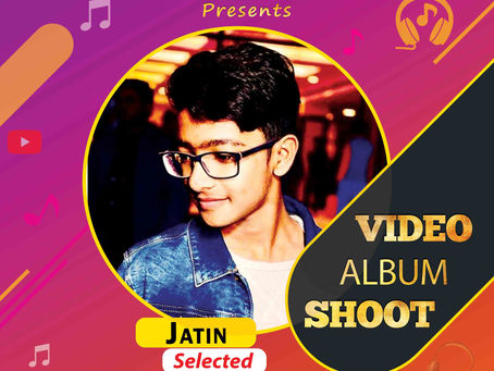 Jatin is Selected for the Celebrity Face Music Video Shoot