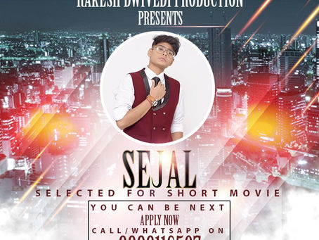 Sejal is Selected for the Celebrity Face Short Video