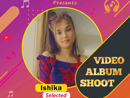 Ishika is Selected for the Celebrity Face Music Video Shoot