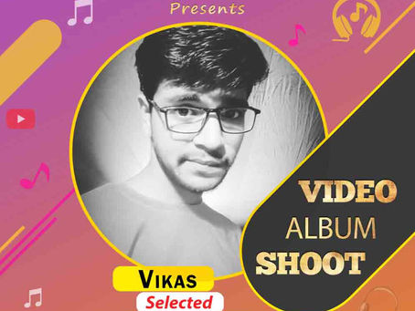 Vikas is Selected for the Celebrity Face Music Video Shoot