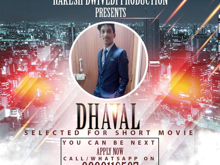 Dhaval is Selected for the Celebrity Face Short Video