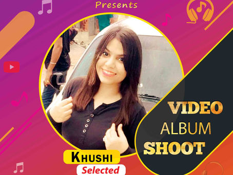 Khushi is Selected for the Celebrity Face Music Video Shoot