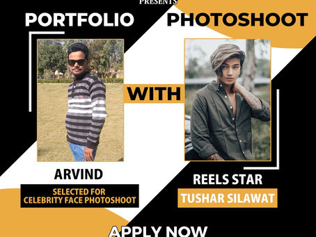 Arvind Selected for the Celebrity Face Fashion PhotoShoot with Reels Star Tushar Silawat