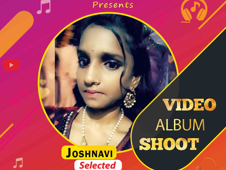 Joshnavi is Selected for the Celebrity Face Music Video Shoot
