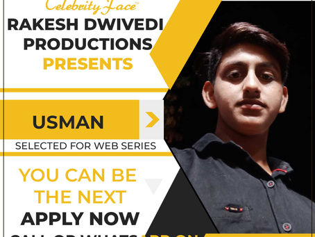 Usman is Selected for the Celebrity Face Short Video Shoot.