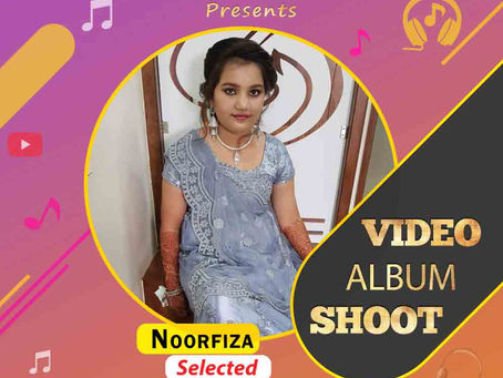 Noorfiza is Selected for the Celebrity Face Music Video Shoot