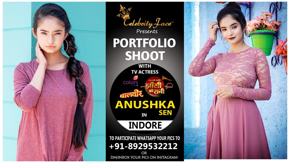 Meet Top Tv Actress Anushka sen in Indore on 14th September