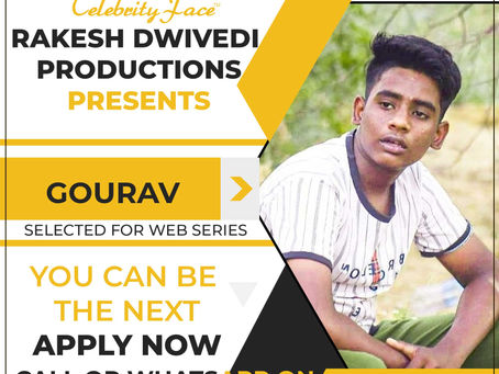 Gourav is Selected for the Celebrity Face Short Video Shoot.