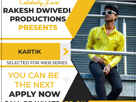 Kartik is Selected for the Celebrity Face Short Video Shoot.