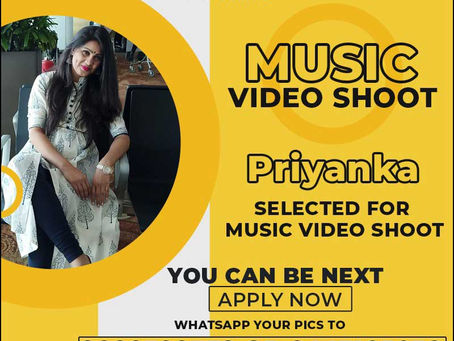 Priyanka is Selected for the Celebrity Face Music Video Shoot
