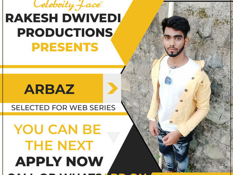 Arbaz is Selected for the Celebrity Face Short Video Shoot.