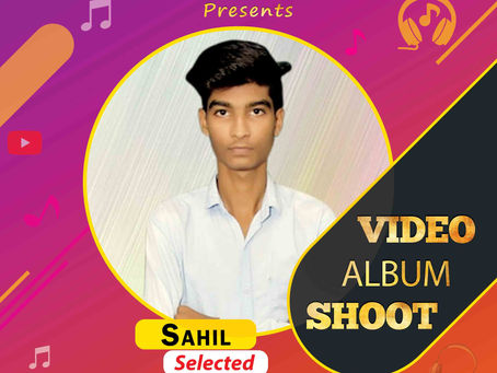 Sahil is Selected for the Celebrity Face Music Video Shoot